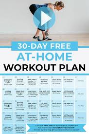 Free 30 Day Home Workout Plan Nourish Move Love