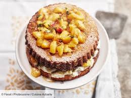 sponge cake aux peches recettes recette monsieur cuisine recette recette dessert