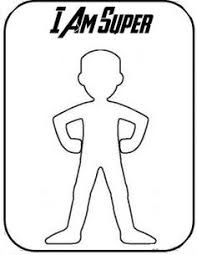 Very easy for beginner or advanced. Create Your Own Superhero Template Sketch Coloring Page Super Hero Activities Superhero Template Superhero Classroom