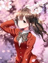 Fleurcerisier Sakura Ecoliere Dessin Yasu00kamiki Manga Anime Fantastique Ecoliere Anime Filles D Anime