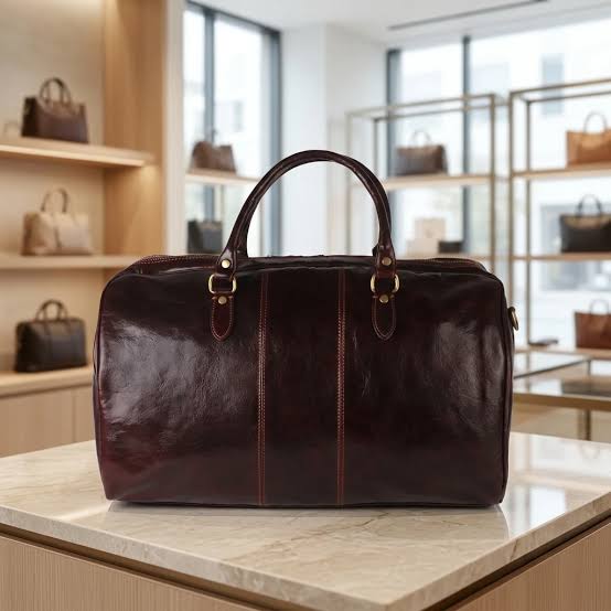Vera Pelle Weekendtas Matera - Luxe Italiaanse Reistas - Roos Cadeaus