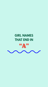 In many cases, the theme was previously established. Girl Names That End In A Studio Diy