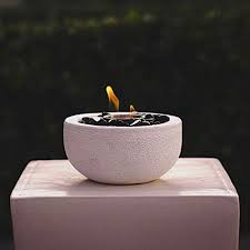 It is most often used as a motor fuel, mainly as a biofuel additive for gasoline. Table Top Fire Bowl 8 W X 4 H Ventless Outdoor Cement Portable Bio Ethanol Fire Pit Modern Round Table Fireplace Fuel Sold Separately White Bowl Buy Online In Lithuania At