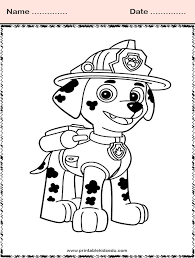 Rubble is one of the main protagonists in the paw patrol series.he is a male english bulldog pup and the 6th member of the paw patrol. Free Printable Coloring Pages Paw Patrol Coloring Sheets For Kids Printablekidsedu Com