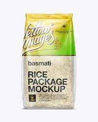 Bag W Basmati Rice Mockup In Flow Pack Mockups On Yellow Images Object Mockups In 2022 Mockup Free Psd Free Psd Mockups Templates Packaging Mockup