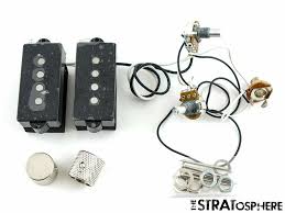 2 humbuckers 3 way lever switch 1 volume 2 mini switches for individual. Fender Squier Classic Vibe 70s P Bass Pickups Pots Knobs Jack Precision Guitar The Stratosphere