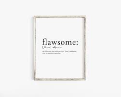 Dictionary Print Definition Print Funny Print Quotes Print Flawsome Print Definition Printable Black And White Art Wall Print Quote Prints Funny Prints Wall Prints