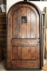True Round Top Exterior Wood Entry Door Rustic Doors Rustic Doors Exterior Wood Entry Doors Unique Front Doors