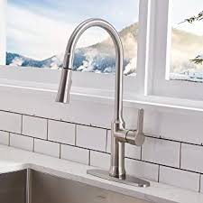 Single hole configuration kitchen faucets can come with decorative plates to cover unneeded holes or you can purchase them separately. Amazon Com Kitchen Sink Faucets Three Kitchen Sink Faucets Kitchen Faucets Tools Home Improvement
