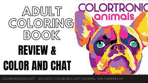 Colortronic Animals A Kaleidoscopic Coloring Challenge Coloring Book Review Color And Chat Youtube