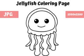 However you can make them be a funny one. Coloring Book Page For Kids Jellyfish Grafik Von Mybeautifulfiles Creative Fabrica