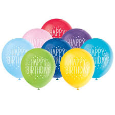 Happy birthday bunting, banner & latex balloons confetti decorations foil party. Latex Fun Happy Birthday Balloons Assorted 12 In 8ct Walmart Com Walmart Com