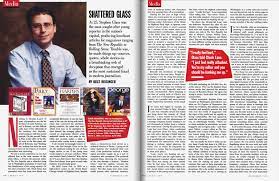 I've selected a few of. Shattered Glass Vanity Fair