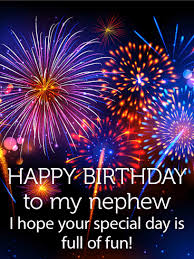Birthday Wishes For My 3 Year Old Nephew Colorful Birthday Fireworks Card For Nephew Birthday Greeting Cards By Davia Birthday Wishes For Nephew Birthday Wishes For Uncle Happy Birthday Uncle
