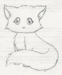 This Is A More Detailed Drawing Of A Kitten In The Gallery Im Going To Clean It Up More Later Hope U Still Kitten Drawing Cute Drawings Animal Drawings