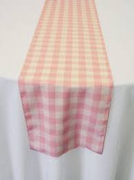 Pink And White Gingham Table Runner Wedding Table Runner Table Runners Wedding Wedding Table Runners Pink Gingham Tablecloth