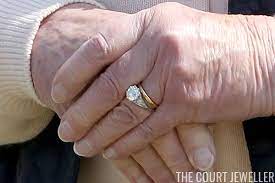 Queen elizabeth ii's tiara broke on her wedding. The Sunday Ring Queen Elizabeth Ii S Engagement Ring The Court Jeweller Royal Engagement Rings Sapphire Engagement Ring Blue Queen Elizabeth Wedding
