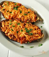 Baked Stuffed Eggplant Vegan Gluten Free Gluten Free And Vegan Recipes By Michelle Blackwood Vegetarian Vegan Recipes Vegan Recipes Recipes