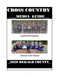 2020 DCSD Cross Country Media Guide.pub
