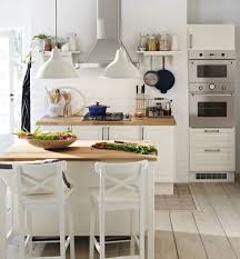 Ingolf Bar Stools At The Stenstorp Kitchen Island Classic White Kitchen Neutral Kitchen Designs Kitchen Interior