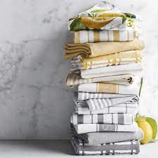 A good towel is one of the most versatile tools you can have in the kitchen. Williams Sonoma Classic Striped Kitchen Towels Set Of 4 Williams Sonoma