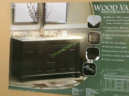 Ernest 72 bath vanity engineered stone countertop with marble effect; Lanza 60 Double Sink Wood Vanity Costcochaser