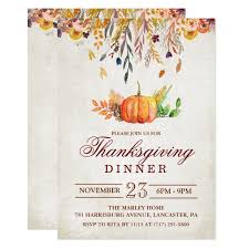 Rustic Pumpkin Fall Thanksgiving Dinner Invitation Zazzle Com In 2020 Thanksgiving Invitation Thanksgiving Dinner Invitation Friendsgiving Dinner Invitation