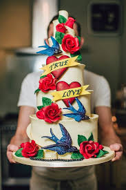 Bright Tattoo Wedding Cake Tattoo Cake Cake Amazing Cakes