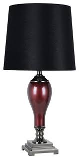 Meyda tiffany 32477 lamps table lamps table lamps from the moose series black / burgundy. Glass 32 Urn Table Lamp Burgundy Traditional Table Lamps By Sagebrook Home