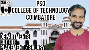 Jul 14, 2021 · check the list of top 5,781 engineering colleges in india based on 2020 ranking listed on collegedekho. Psg College Of Technology Coimbatore Psg Engineer College Cut Off Placement Salary Cut Off Youtube