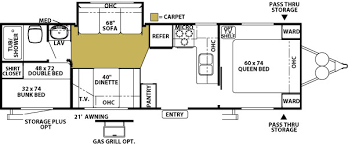 2005 forest river travel trailer floor plans. 2005 Forest River Wildwood 29bhss