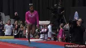 Simone biles debuted a new vault, the yurchenko double pike, in 2021. Simone Biles Gif Find On Gifer