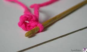 Längliches blatt häkeln / anleitung. Hakelanleitung Blumen Funkelfaden