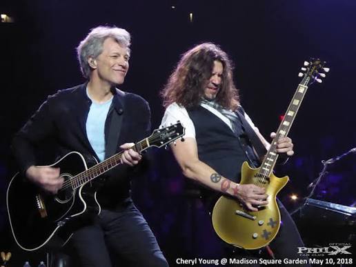 Paul McCartney and wife Nancy Shevell, herself a Jersey Girl, attended the  Thursday, July 9, Bon Jovi Forever Tour show at Madison Square Garden. See  link below ⬇️ 📸 Theo Wargo, Getty