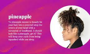 9 Ways To Sleep With Curls Curly Hair Styles Curls Pineapple Hairstyle
