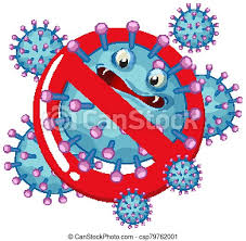 A virus is a small infectious agent that replicates only inside the living cells of other organisms. Coronavirus Poster Design With Virus Cell And Stop Sign Illustration Canstock