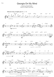 Georgia On My Mind by Ray Charles Sheet Music for Flute Solo at Sheet Music  Direct