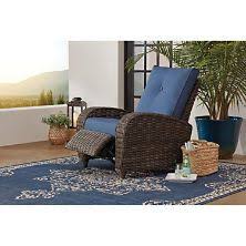 Member S Mark Travers Bay Fully Woven Aluminum 3 Position Recliner Outdoor Daybed Outdoor Furnishings Outdoor Comfort