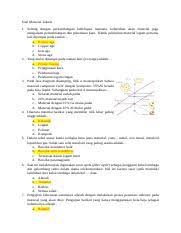 Adhe rizky anugerah nim : 59507 Latihan Soal Pg Mat Teknik Docx Soal Material Teknik 1 Seiring Dengan Perkembangan Kehidupan Manusia Kebutuhan Akan Material Juga Mengalami Course Hero