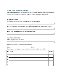 Grant Application Template Dengan Gambar
