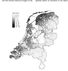 Wij hebben er daarom voor gekozen, om de vaste kaart van nederland op de website te plaatsen. Figuur 3 Kaart Met De Berekende Dichtheden Van In Nederland Broedende Download Scientific Diagram