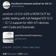 Was the third leveling season to appear in jailbreak. New Jailbreak Version Unc0ver V3 0 0 Beta 30 With Full Support For Ios 12 0 12 1 2 Released Geek Tech Online