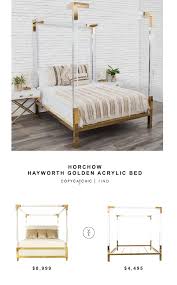 Horchow Hayworth Golden Acrylic Bed Copycatchic Acrylic Furniture Bedroom Acrylic Furniture Decor Furniture