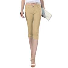 Découvrez aussi nos shorts taille haute et nos shorts en jean, pour un look décontracté et confortable. Pantacourt Femme Slim Fit Stretch Ete Couleur Unie Pantalon Court En Jean Skinny 5 Poches Kaki Cdiscount Pret A Porter