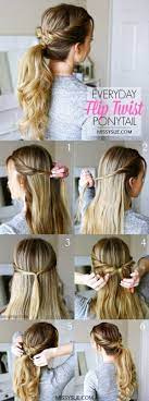 Quick Self Do Hairstyles For Working Moms Geflochtene Frisuren Twist Pferdeschwanz Tolle Frisuren