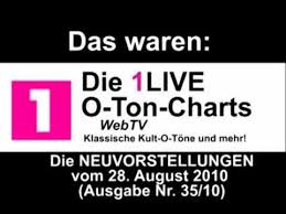 O Ton Charts Die Neuvorstellungen Vom 28 August 2010