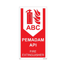 Need for, it's important that they be easily readable. Fs 026 Fire Sign Abc Fire Extinguisher Safetyware Sdn Bhd