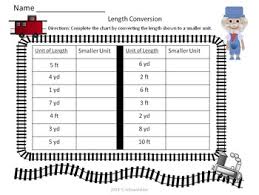 Length Conversion Train Domino Game Assessment Ccss 4 Md A 2