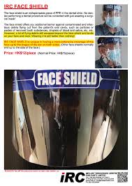 Get contact details & address of companies manufacturing and supplying face shield, plastic and glass face shield, face shield corona across india. Irc Faceshield Ppe Face Shield Implant Resources Centre Far East Limited