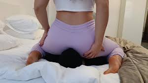 Full Weight Facesitting and Facefarting in Purple Sweatpants